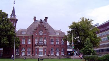 Radboud University of Nijmegen from the outside. 