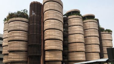 The Hive building at Nanyang Technological University