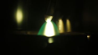 Arc melting of a high entropy alloy sample