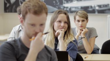 Philosophy students in a seminar.