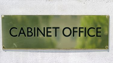 Cabinet office sign