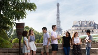 Students on a summer school in Paris
