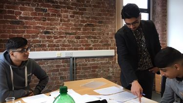 Young men's screen writing group