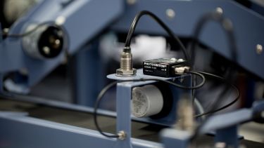 Photoswitch on a prototype conveyor belt