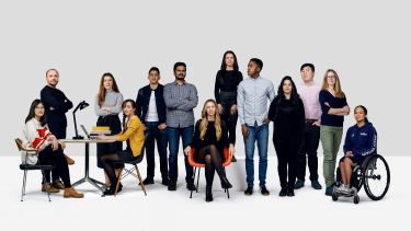 Group of postgraduate students