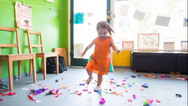 Photograph of child dancing