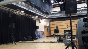 A music hall full of equipment