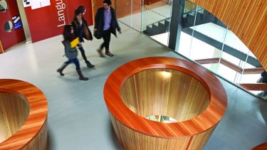 Inside the modern languages building