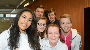 Group of SLC students in Jessop West
