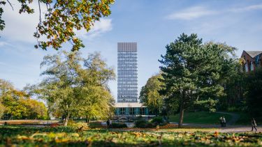 The Arts Tower, viewed from Weston Park