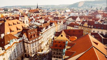Rooftop view of Prague