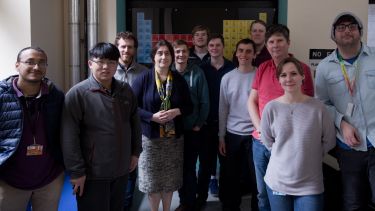 Researchers working in the Ultrafast Laser Spectroscopy Laboratory