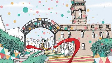 An illustration of Castlegate in Sheffield.
