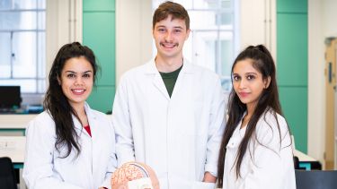 Biomedical students in the lab