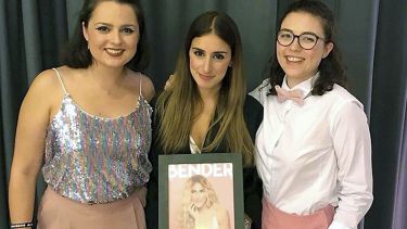 Members of the Bender team celebrating their commendation at the Magazine Academy awards.