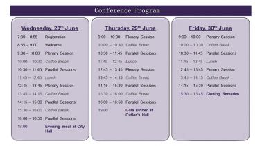 2017 Conference programme