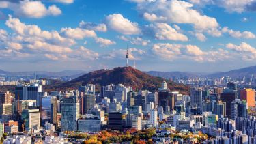 A photo of the Seoul cityscape 