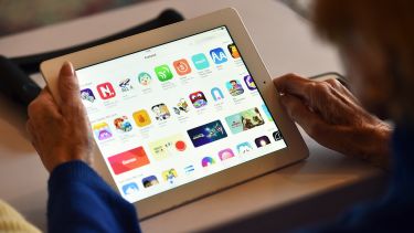 Woman on iPad
