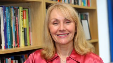 A profile photograph of Professor Jackie Harrison. 