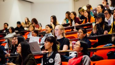 A group of East Asian Studies students in a lecture