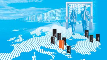 City College graphic of a map with location pins