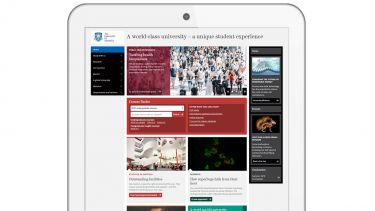 Legacy CMS tablet screenshot