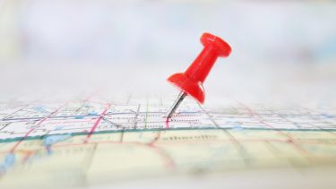 map with pin