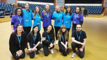 Group of students posing