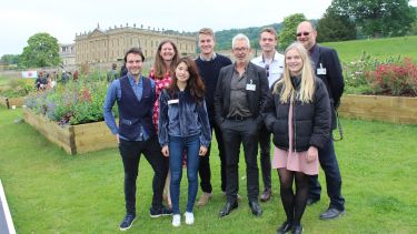 Students and staff at RHS Chatsworth 2018