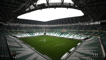 View from inside the Education City Stadium in Doha, Qatar