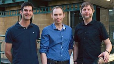 Photo of Ossila's Directors: Dr Alastair Buckley, Dr James Kingsley and Professor David Lidzey