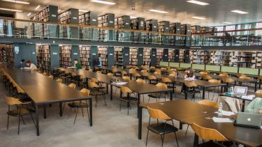 An image of Western Bank Library reading room