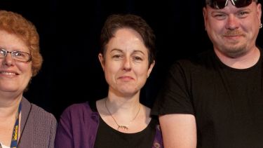 Orla Gallagher with colleagues