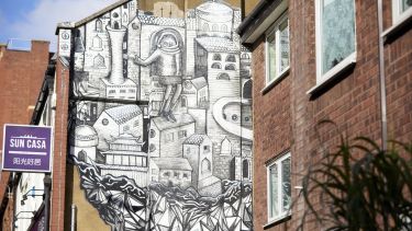 Street art by Phlegm