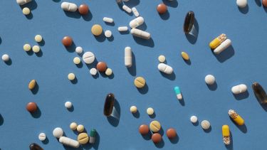 An assortment of antibiotics and tablets