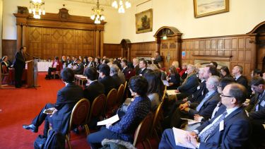 Audience during a business seminar