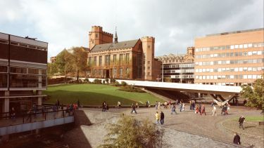 The University concourse in the 1980s