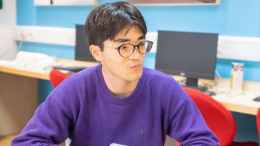 Student in classroom