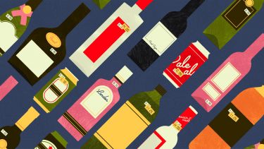 different bottles of alcohol