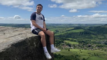 Student Robert Wickenden in the Peak District