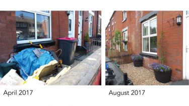 Residents received one tree, one shrub, one climber, sub-shrubs, bulbs and bedding plants to fill 2 containers