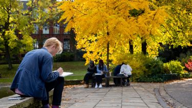 Image of people sitting in Western Park