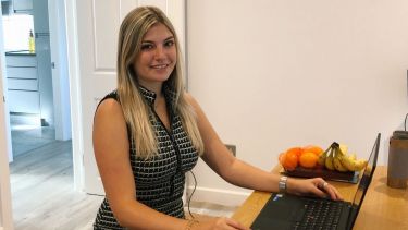 Alice Cipolat working from home