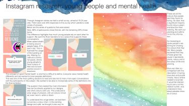 Ruby's second year Landscape Design project saw her conducting research on instagram into the association between colour and mental health