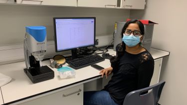 Alicona & PhD Student with Mask