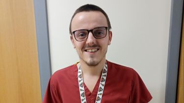 Thomas Beresford - apprentice in nurse uniform