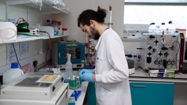 Lab Scientist conducting experiment