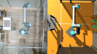 The digital twin environment applied in our prototype cell at Sheffield Robots