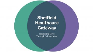 Healthcare Gateway purple and green logo 