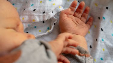 Close up of baby sleeping